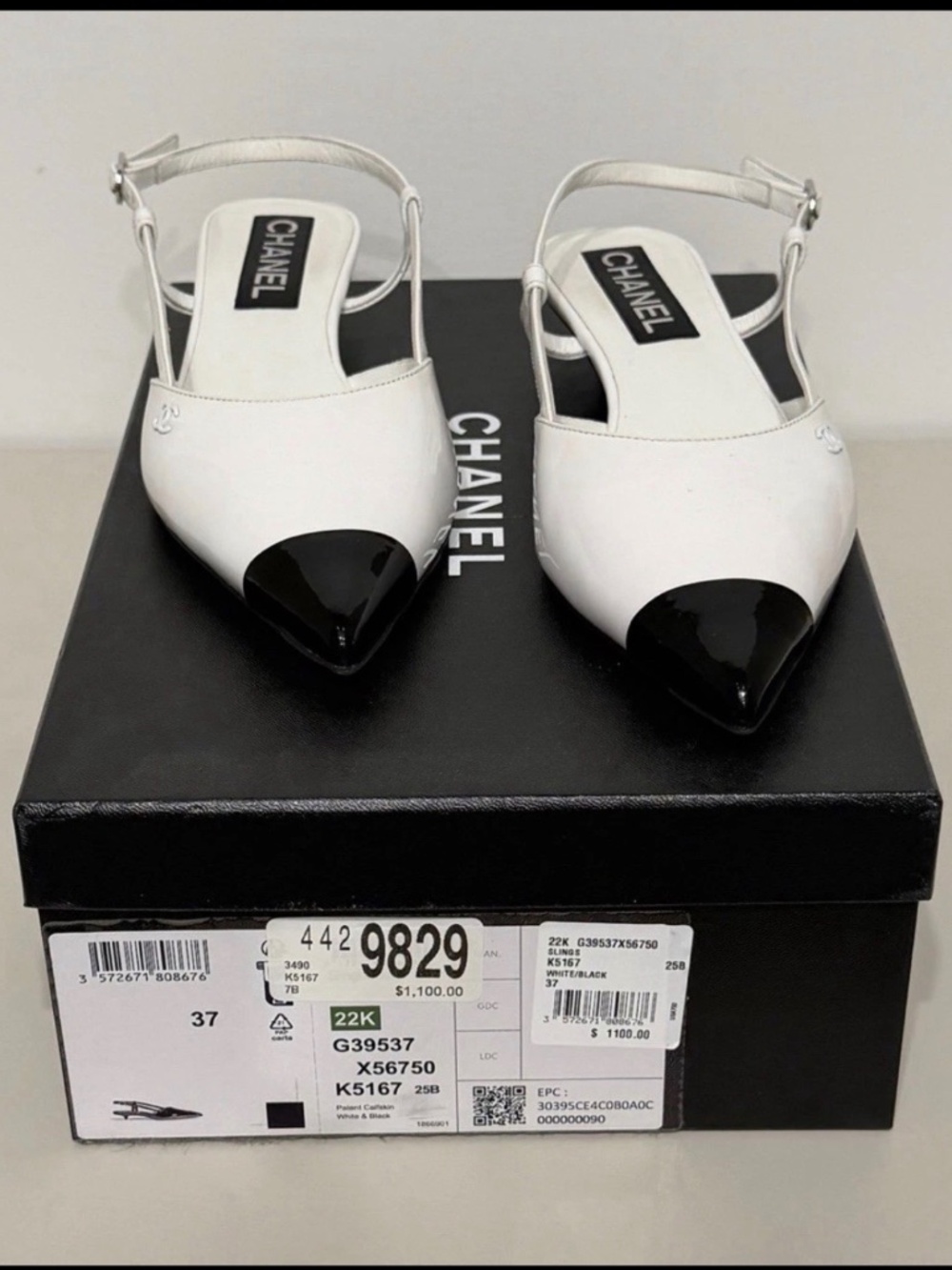 chanel slingback kitten heels